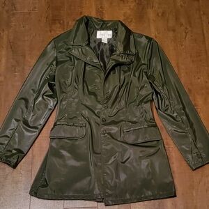 Louise Paris Black Blazer Jacket Feels Like Faux Leather Size Medium